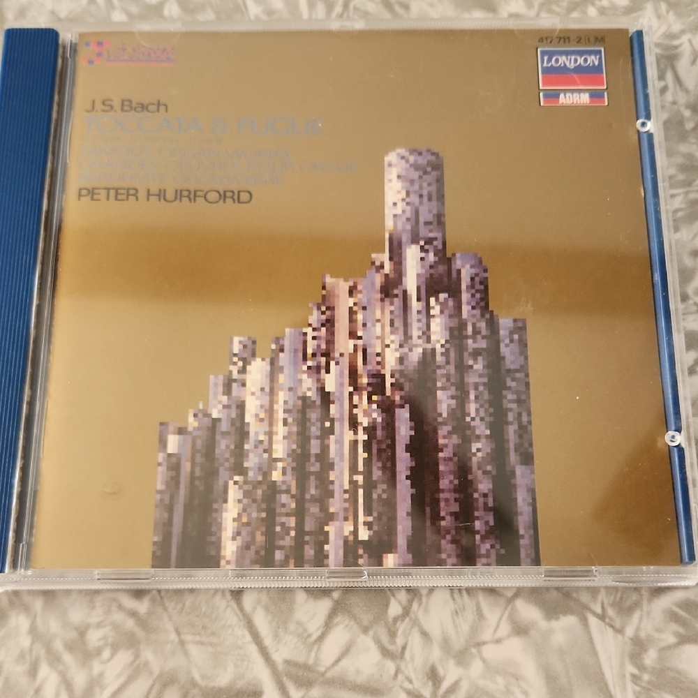 J.S. Bach Toccata & Fugue CD - Gold Cover